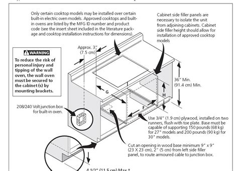 in cabinet oven junction box|wall oven junction box location.